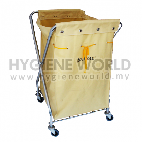 Stainless Steel X Linen Trolley c/w Canvas Bag