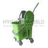 Single mop Bucket 22L c/w Down Press Wringer Green