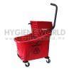 UNIMAC SMB362 Single Mop Bucket c/w Side Press Wringer Red