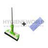 UNI All in One Mop Scrubber Complete with Sleeve Green