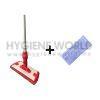 UNI All in One Mop Scrubber Complete with Sleeve Red