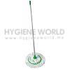 Uni Microfiber Mop Head 300 w 4'Aluminium Handle Green