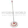 Uni Microfiber Mop Head 300 w 4'Aluminium Handle Red