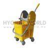 Single mop Bucket 22L c/w Down Press Wringer Yellow