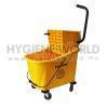 UNIMAC SMB362 Single Mop Bucket c/w Side Press Wringer Yellow