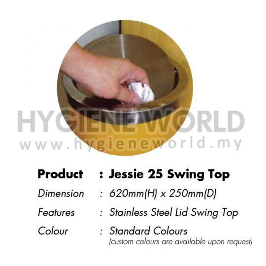 Waste Bins - Jessie 25 Swing Top