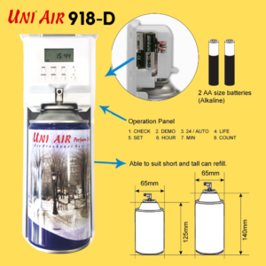LCD Automatic Digital Air Freshener Aerosol Dispenser 